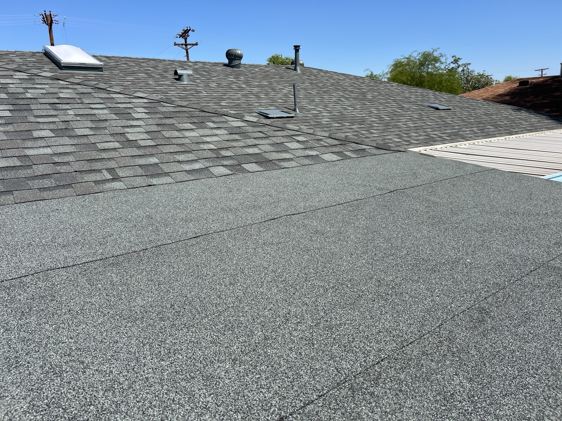 Asphalt shingle roof replacement in Phoenix, AZ