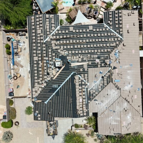 Concrete tile roof replacement in cave creek, AZ