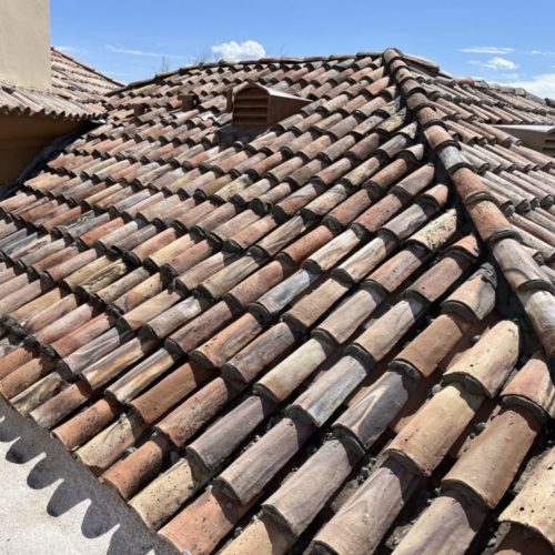sandcast tile roof replacement